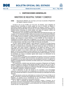 R.D.559-2010 Reglamento Registro Integrado Industrial