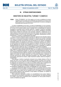 Ayudas 2012-2015 fomento competitividad BASES REGULADORAS