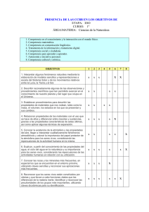 Objetivos, contenidos y criterios de evaluaciÃ³n de 1Âº ESO