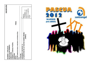 InscripciÃ³n Pascua 2012