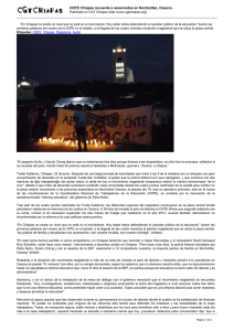 CNTE Chiapas recuerda a asesinados en Nochixtlán, Oaxaca