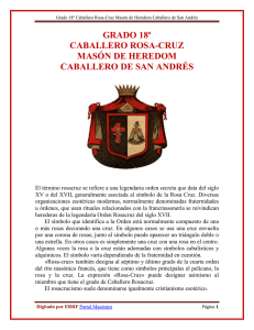 Grado 18º Caballero Rosa-Cruz Masón de Heredom Caballero de San Andrés