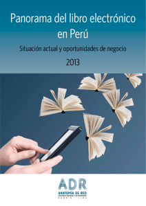 Panorama del libro electrónico en Perú 2013 Situación actual y oportunidades de negocio