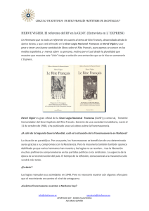 Círculo Roettiers de Montaleau - Herve Vigier - El referente del RF en la GLNF