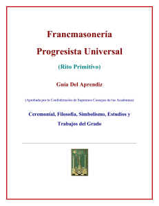 Francmasonería Progresista Universal El Rito Primitivo - Guía del Aprendiz
