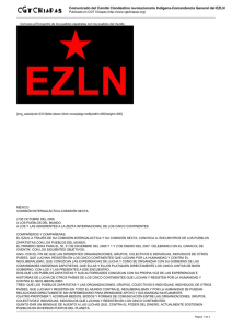Comunicado del Comité Clandestino revolucionario Indígena-Comandancia General del EZLN