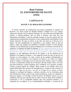 El Esoterismo de Dante - Cap. 1 - Dante y el Rosacrucianismo