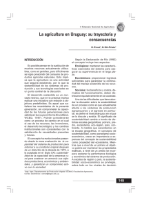 La agricultura en Uruguay: su trayectoria y consecuencias.
