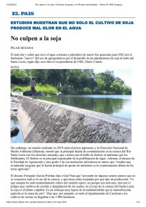 No culpen a la soja. El País 13-04-2013
