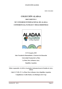 XIV Congreso Internacional de ALADAA. Conferencias, paneles y mesas redondas