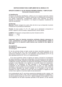 INSTRUCCIONES PARA CUMPLIMENTAR EL MODELO 370