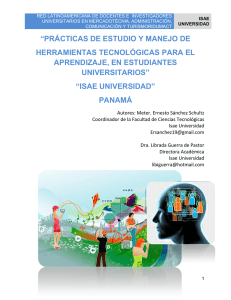 INVESTIGACIÓN - HÁBITOS DE ESTUDIO, MANEJO DE TIC´S Y USO DE REDES SOCIALES EN ESTUDIANTES LATINOAMERICANOS (Panamá).pdf