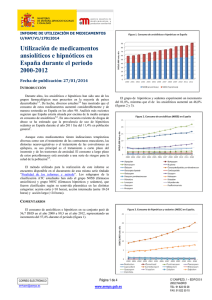 Utilización de medicamentos ansiolíticos e hipnóticos en España durante el periodo 2000-2012