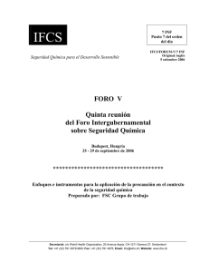 IFCS FORO  V  Quinta reunión