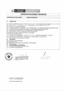 ESPECIFICACIONES TECNICAS  PERU Ministerio de Salud