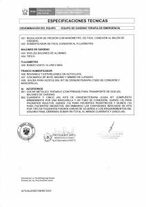 ESPECIFICACIONES TECNICAS PERÚ Ministerio de Salud -