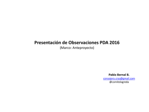 Presentacion 8 Observaciones PDA 2016