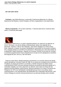 2011.06.16-2011.09.24  Comisario Nacional de Arte Moderno, Centre Pompidou, de Paris y especialista...