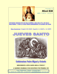 IGLESIA CATOLICA CRISTO REY Misal 838  Volumen 12
