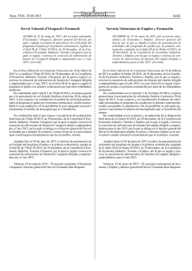 Acuerdo de 25 de mayo de 2015 (DOCV de 29/05/15)