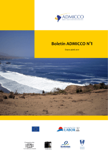 Primera edición del Boletín ADMICCO, publicación oficial del proyecto ADMICCO (Adaptación y Mitigación al Cambio Climático en Zonas Costeras). Incluye entrevista a Eduardo Durand (MINAM)