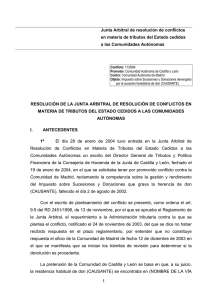 Resolución de la Junta Arbitral: conflicto 11-2004 (Formato PDF)