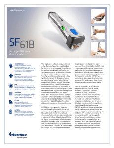 SF 61B Lector portátil para el sector salud