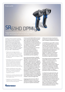 El lector portátil SR61HD DPM de Intermec