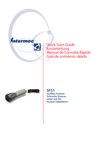 SF51 Cordless Scanner Quick Start Guide