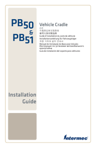 PB50/PB51 Vehicle Cradle Installation Guide