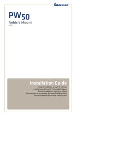 PW50 Vehicle Mount (AV11) Installation Guide