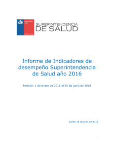 Ir a Indicadores Consolidados del período comprendido entre el 1 de enero y el 30 de junio de 2016