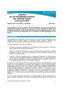 Ir a Estándares Legales aplicados a las Isapres a Diciembre 2009