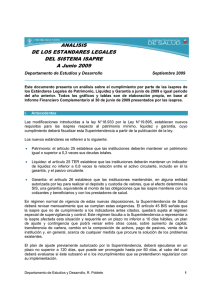 Ir a Estándares Legales en el Sistema Isapre a Junio 2009