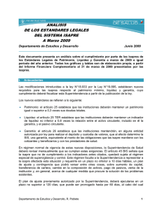 Ir a Estándares Legales de las Isapres a Marzo 2009