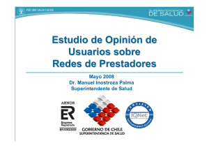 Ir a Estudio de Opinión de Usuarios sobre Redes de Prestadores