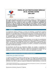 Ir a Perfil de Prestaciones de Salud en Isapres Año 2005