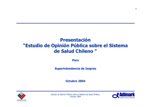 Ir a Estudio de Opinión de Usuarios - Sistema de Salud Año 2004