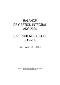 Ir a Balance de Gestión Integral Año 2004