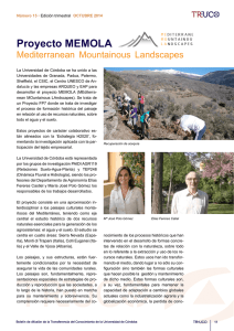 Proyecto MEMOLA Mediterranean Mountainous Landscapes