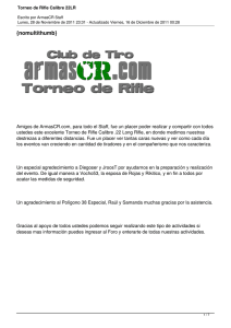 Torneo de Rifle Calibre 22LR