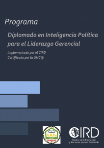 Programa Diplomado en Inteligencia Política para el Liderazgo Gerencial