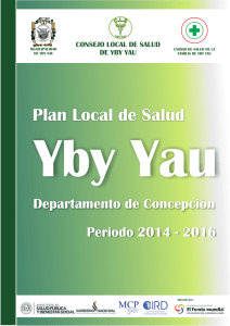 Yby Yau Plan Local de Salud Departamento de Concepción Periodo 2014 - 2016