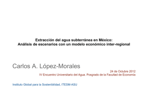 “Extracción de agua subterránea en México: análisis de escenarios con un modelo económico inter-regional” (PDF, 1.2 MB)