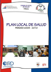1 Plan Local de Salud de Villeta –  Periodo 2009-2010