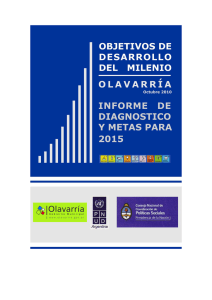 Informe de Diagnóstico y Metas para el 2015