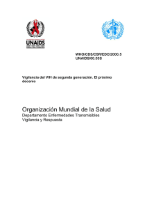 Organización Mundial de la Salud Departamento Enfermedades Transmisibles Vigilancia y Respuesta WHO/CDS/CSR/EDC/2000.5