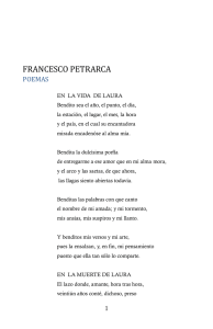 Francesco Petrarca, Poesías