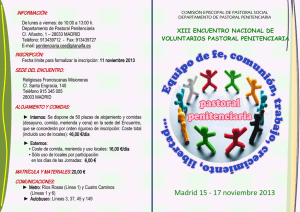 2013. Encuentros Voluntarios 1.Programa