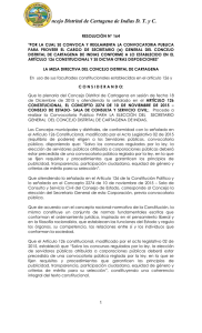 RESOLUCION 164 ELECCIÓN SECRETARIO